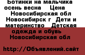 Ботинки на мальчика (осень-весна) › Цена ­ 250 - Новосибирская обл., Новосибирск г. Дети и материнство » Детская одежда и обувь   . Новосибирская обл.